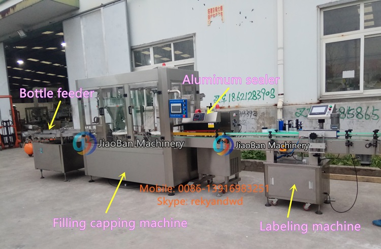 Automatic 30g 50g pepper Magnesium Chloride powder filling capping machine