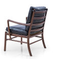 Moderner klassischer Wanscher OW149 Colonial Lounge Chair