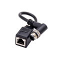 Conector M12 4PIN a RJ45 Cable Ethernet femenino