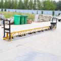 Steel concrete vibratory truss screed with gasoline engine