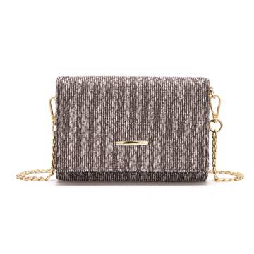 Woven style chain messenger bag hand bag