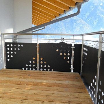 laser cut metal railings