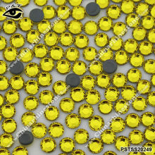 Machine cut crystal hotfix panstone rhinestone 4MM SS16 citrine color for shoes