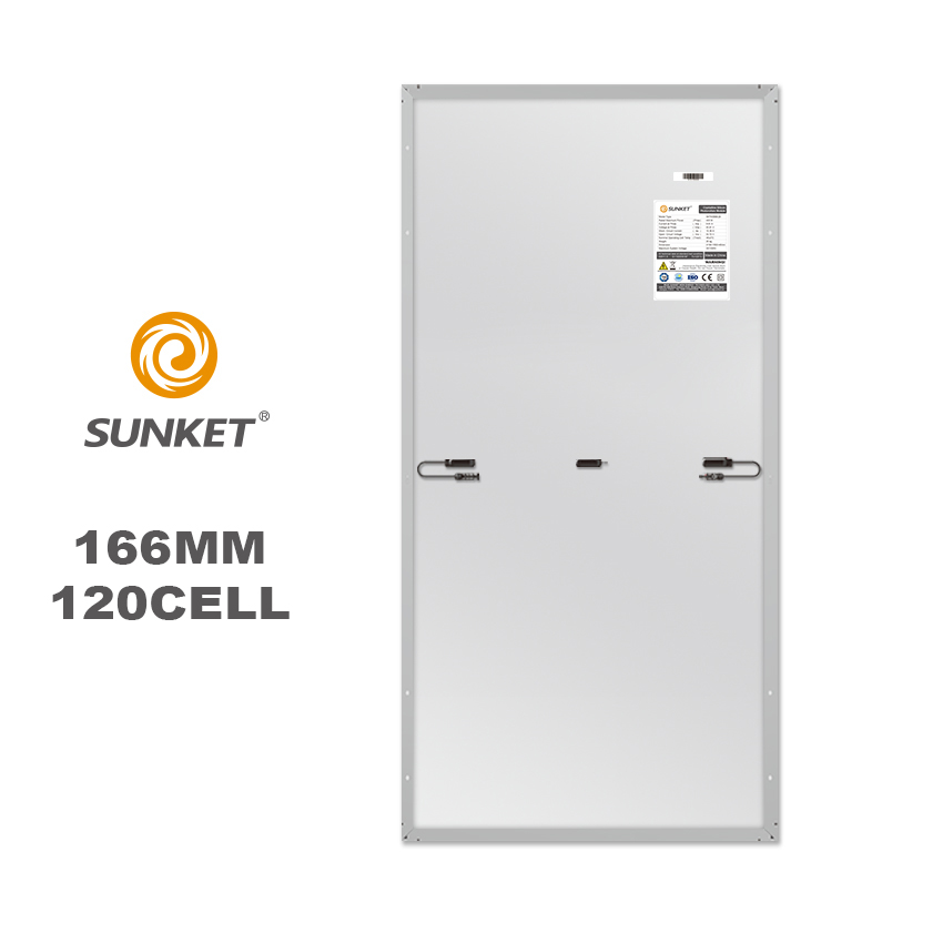 SUNKETソーラー166mm375w120セルソーラーパネル