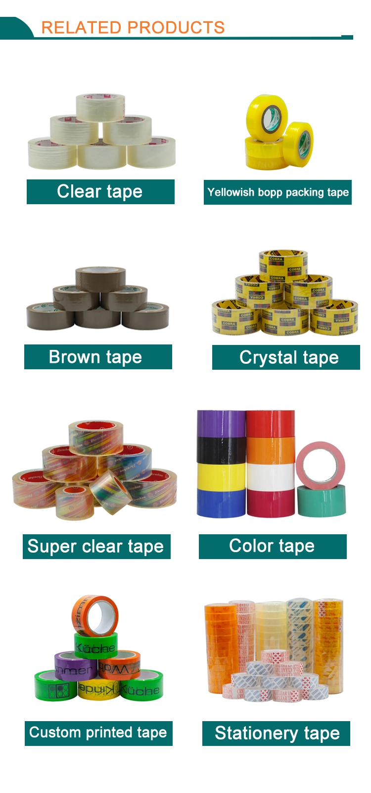 Acrylic Pressure Sensitive Adhesive Carton Sealing Tape Manufacturer