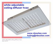 white adjustable ceiling diffuser hvac