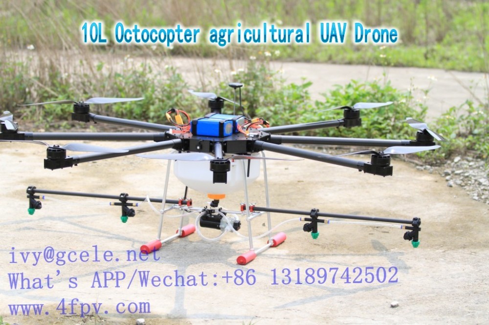 8 rotors Octocopter drones Octocopter agricultural Drones 10KG UAV for farm forest