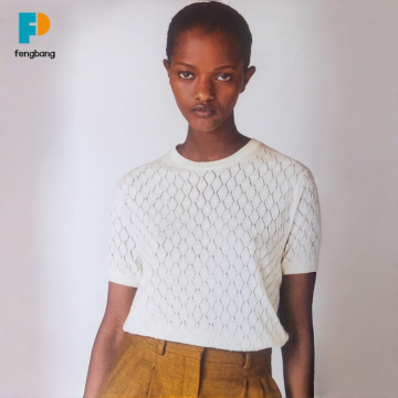 French Vintage Light Beige Round Neck Sweater