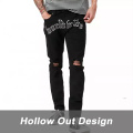 Случайные разорванные мужские джинсовые штаны Оптовые