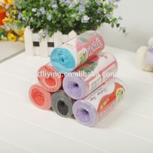 hdpe/ldpe plastic colored trash bags in rolls