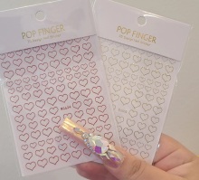 Shiny Heart Nail Stickers for DIY Manicures