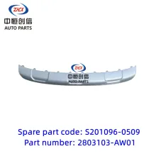 Front bumper lower trim for changan CS55