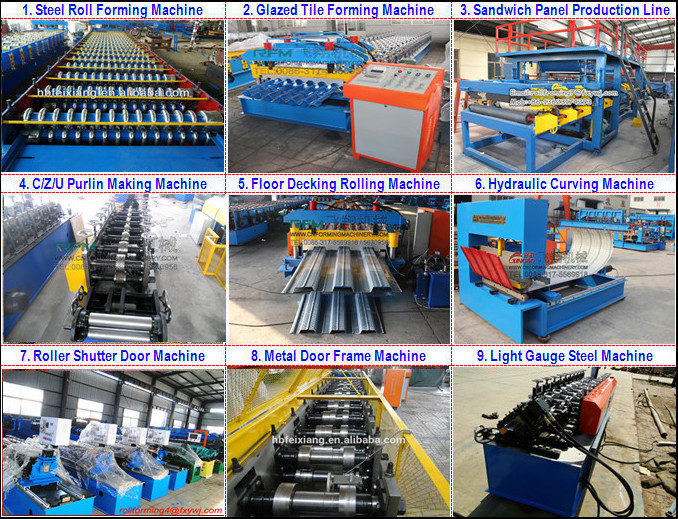 Corrugated Tile Galvanized Steel Sheet Roof Roll Forming Machine