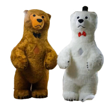 Customize Large 2.2m Inflatable Walking Bear Costume Mascot