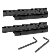 Factory Selling 100mm Rising Telescopic Scope Mount 3/8'' to 5/8'' Changing Mount Adjustable Scope Mount