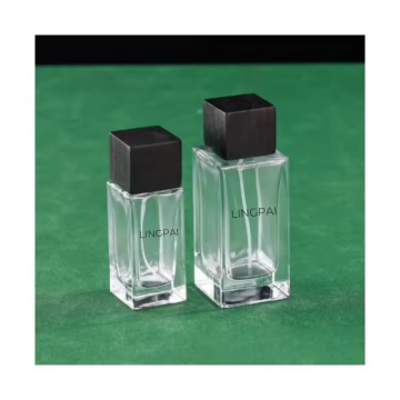 Custom luxury perfume spray bottle 50ml 100ml empty glass refillable perfume mist spray bottle