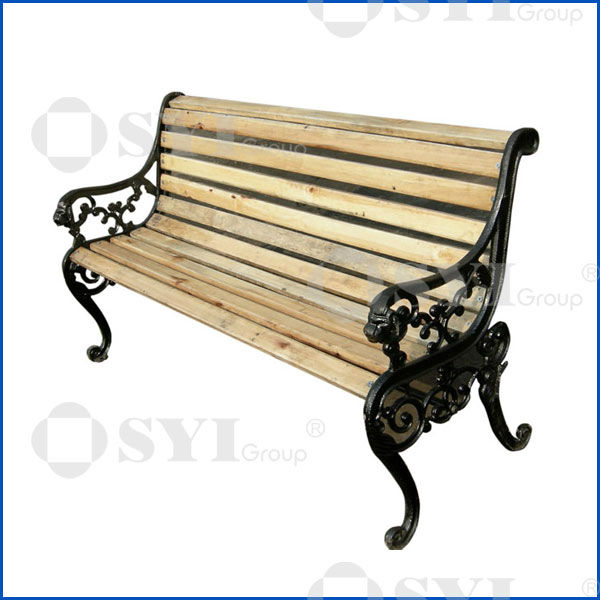 Cast Iron Garden Bench Park Comfortable Leisure Facilities