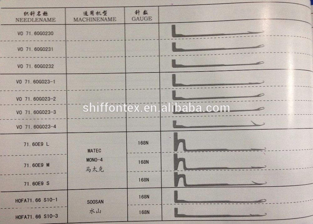 Sock Needles for Knitting Machine Single Cylinder Needles