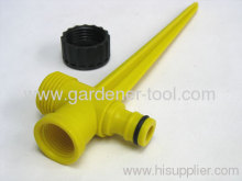 Plastic Sprinkler Spike For Install Garden Sprinkler?