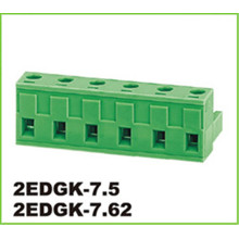 Konektor Pluggable Hijau Blok Terminal 10p Strip