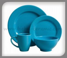 Blue Color Stoneware Dinnerware Sets For Sale