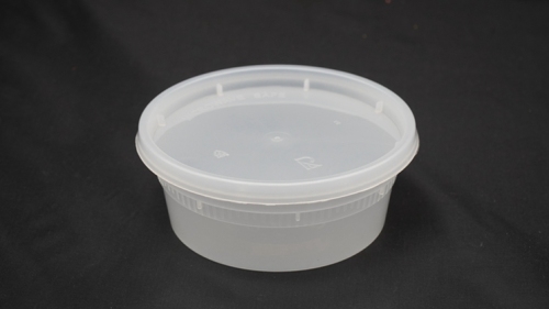 8OZ disposable soup cups with lids