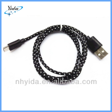 Braided Micro USB Charger Cable Data Sync Cord For Mobilephone Cellphone