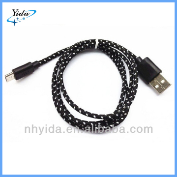 Braided Micro USB Charger Cable Data Sync Cord For Mobilephone Cellphone