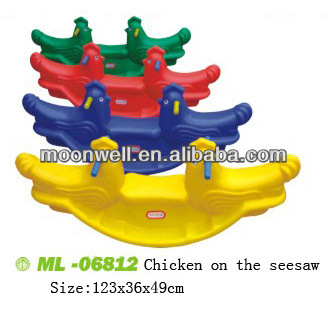 2014 newest outdoor garden children plastic seesaw, Animal seesaw