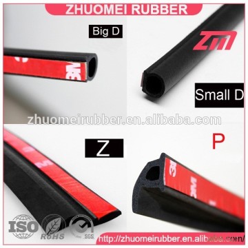 Auto seal strip trim rubber