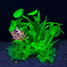 Artificial Plastic Plants and Green Seaweed Decorations for Aquariums