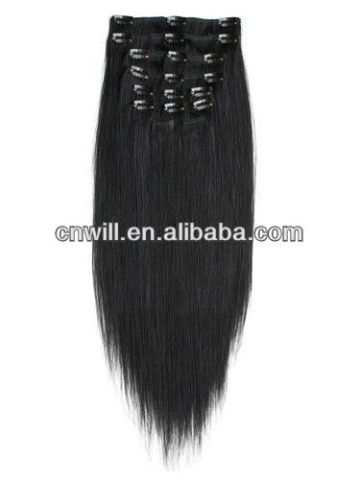 pretty mixed color remy hair extensions clip in human hair extension