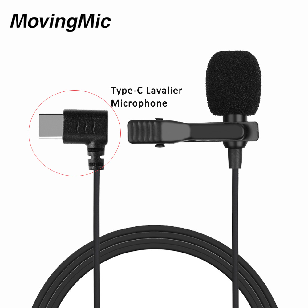 Small Type-C Muff Lapel Mic Dynamic Omni-Directional Microphone System For Interviews