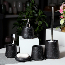 Dokour Ceramic Frog Soap Dish Toothbrush Tumbler