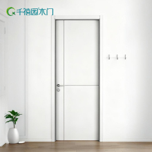 Simple white solid color soundproof door