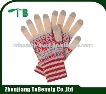 five finger touch screen glove