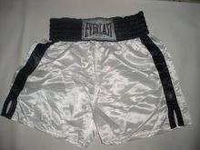 Customized white mens boxing shorts for Training , competit