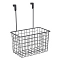 Kitchen Metal wire over Cabinet door organizer basket condiment caddy holder basket