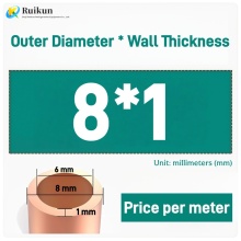 Durable Red Copper Pipes for Refrigeration Systems