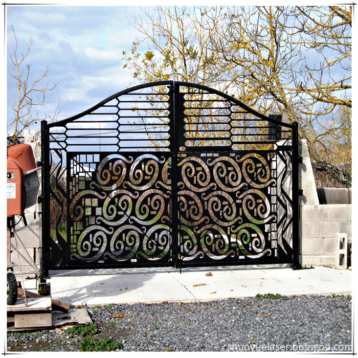 laser cut metal gates