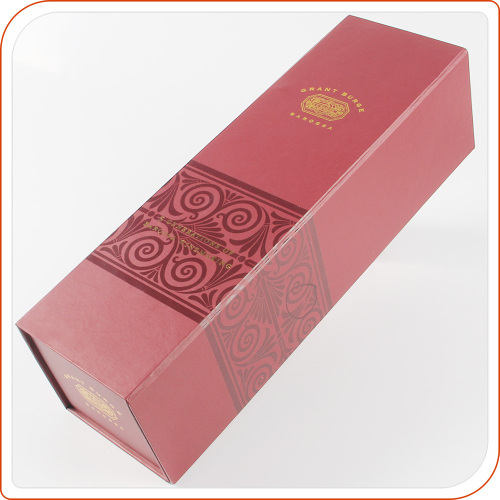 Foldable champagne packing box fancy paper custom carton box