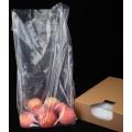 Sac plat en LDPE transparent avec soufflet