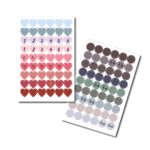 Morandi Color DIY Stickers for A5 Notebook Journals & Planners