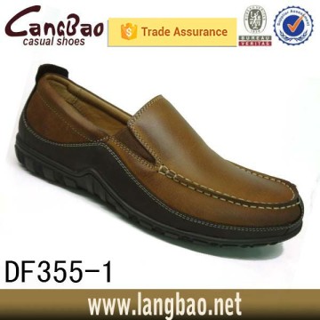 2015 men casual flat leather shoe