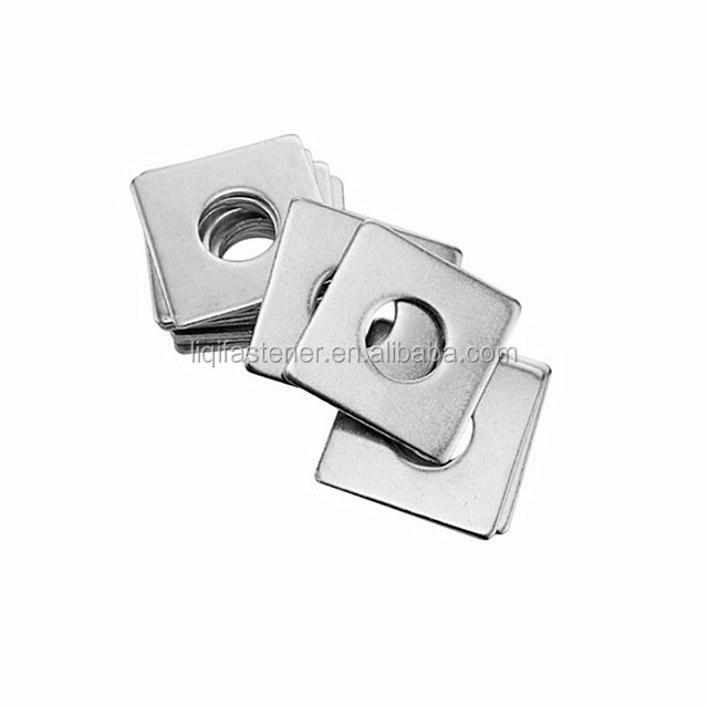 China manufacturer thin flat square washers din436