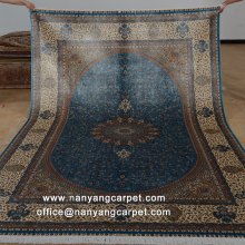 6.56'x9.84' Hand Knotted Silk Iranian Qum Rug