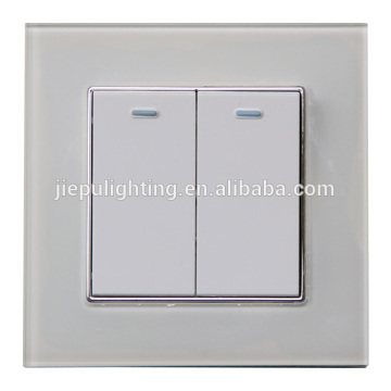 fashion 2 gang 1 way ro 2 gang 2 way wall button switch for light fixture