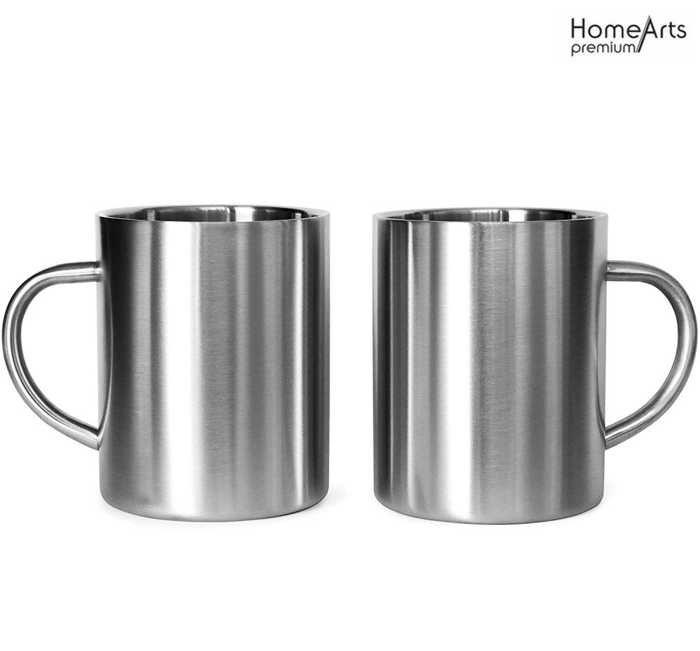 Tazas de pared doble de acero inoxidable 15OZ