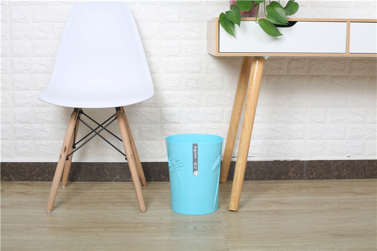 Household Paper Basket Plastic Hollow Waste Paper Basket/ Trash Can