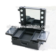 PROFESSIONAL PVC LIGHTING CASE WITH MIRRORS, MAKEUP LIGHTING CASE, COSMETIC LIGHTING CASE